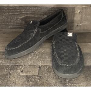 DC Skate Shoes Villain 2 Black Lightweight Slip On Comfort Loafers Mens 13.0 M,